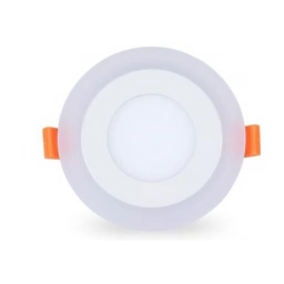 Panel LED 12 + 4W Dos Colores Redondo de Embutir - Luz C�lida