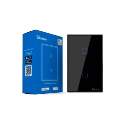 Interruptor Inteligente de Pared Sonoff T3US2C-TX | WiFi y RF, T�ctil, 2 Pulsadores