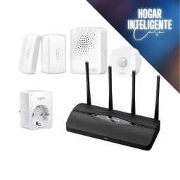 Kit Hogar Inteligente Casa:  Router Inal�mbrico + Kit de Sensores Inteligentes + Mini Enchufe Inteligente Control de Ene