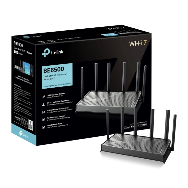 Router TP-Link Archer BE400 |  BE6500, WiFi 7